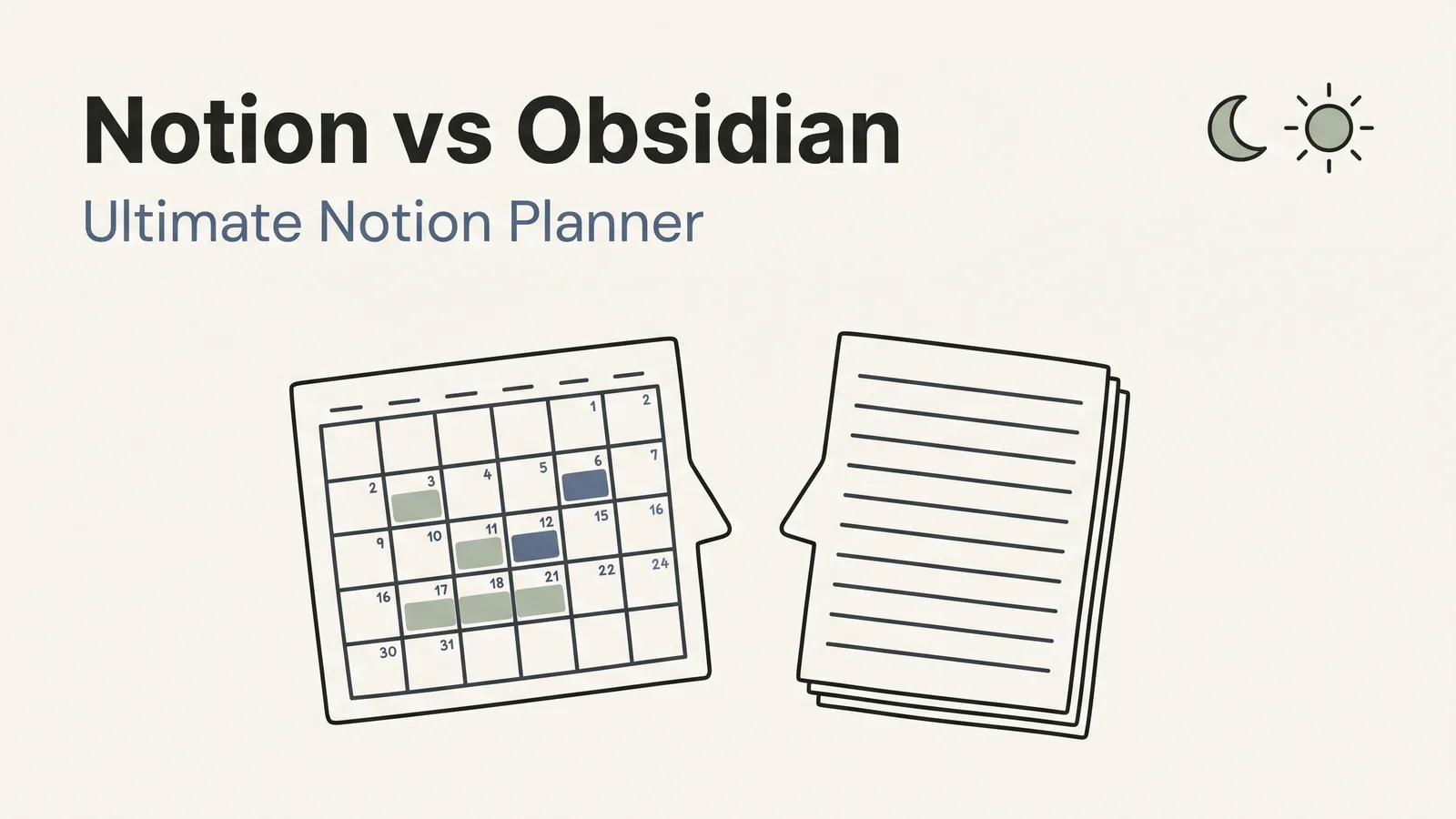 Notion vs Obsidian for Planning Your Week: Which One Fits?